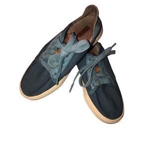 Olukai Pehueali Sneakers Shoes Woman‎ Size 8. Teal Fabric Casual Canvas
